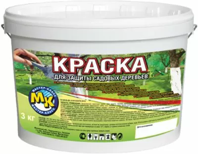 Краска белая для садовых деревьев, 5 кг МК