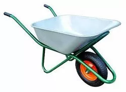 Тачка 1-колесо строительная 200 кг/100л-0,8мм/16"(4,00х8) пневмо колесо
