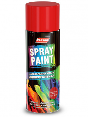 Эмаль аэрозольная PARADE Spray Paint RAL3020 Транспортный-красный 400 мл