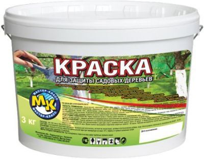 Краска белая для садовых деревьев, 20 кг МК